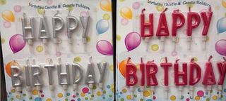 Svećice natpis happy birthday