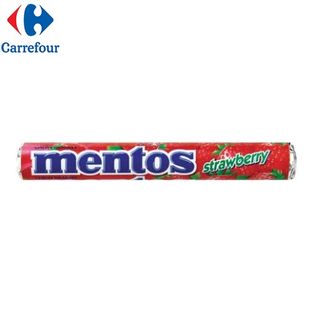 MENTOS STRAWBERRY ROLLS 37.5GM