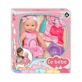 LT Пишкаща кукла Le Bebe 40 см. с гърне и дрешка -185031