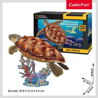 CubicFun Пъзел 3D National Geographic Морска Костенурка 31ч. -171115