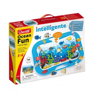 QUERCETTI Мозайка 316 части OCEAN FUN FISH AND PEGS -116890