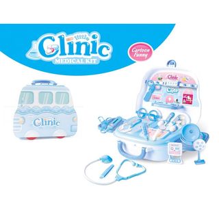 Чичо Доктор в куфарче на колела Little Clinic Синьо -133920