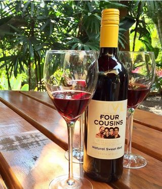 Four Cousins Natural Sweet Red Wine, 750ml