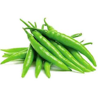 Fresh Green Chillies Loose, 1 Pack