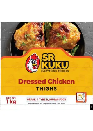 SR KUKU Dressed Chicken Thighs, 1kg