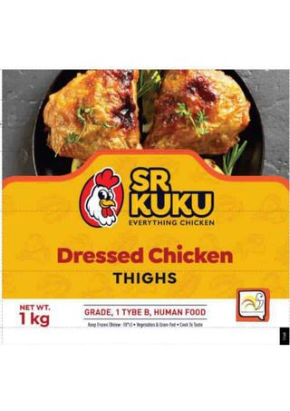 SR KUKU Dressed Chicken Thighs, 1kg
