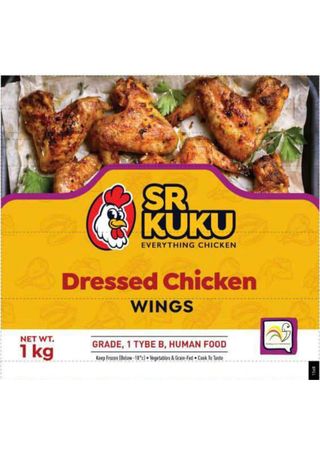 SR KUKU Dressed Chicken Wings, 1kg