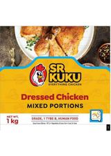 SR KUKU Dressed Chicken Mixed Portions, 1kg