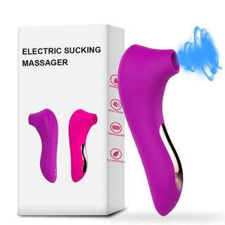 Pink Electric Sucking Massager, Rechargeable & Waterproof