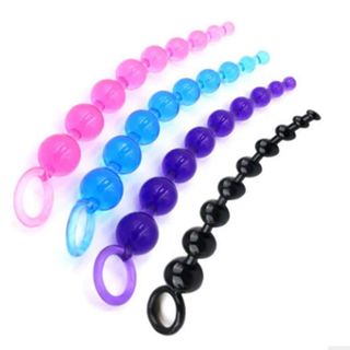 Pink Blue Purple Black Anal Beads