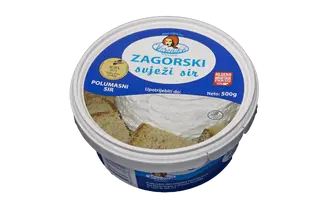 Sir svježi zagorski polumasni 500g posudica