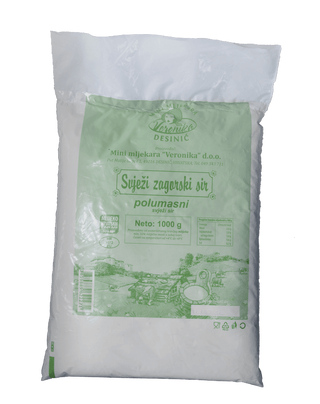 Sir svježi zagorski polumasni 1000g vrećica