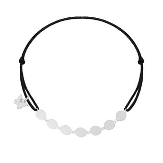 Narukvica s crnim okruglim pločama, rodinirana