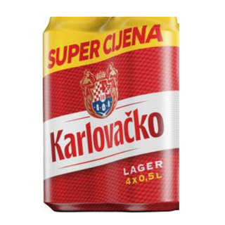 Karlovačko limenka 4 - pack 0,5l
