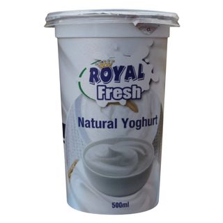 Fresh dairy yoghurt cup plain 500lr