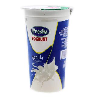 Fresh dairy yoghurt vanilla