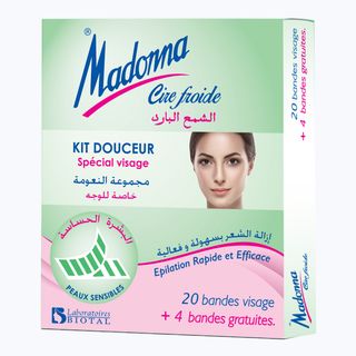 Madonna Cire Visage Peaux Sensibles 24 Bandes