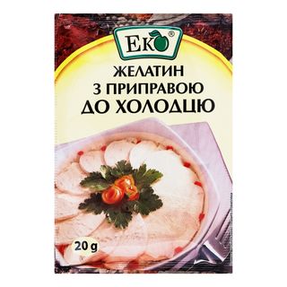 Желатин Еко 20 г з приправами до холодцю