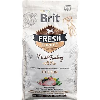 ბრიტ ფრეშ , ჰოლი. საკვები, ჭარბწონიანი ზრდასრული ძაღლ, ინდაურ და ბარდით 2,5 კგ