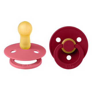 BIBS Colour dude (okrugle) - Coral/Ruby (6+)