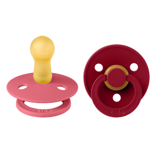 BIBS Colour dude (okrugle) - Coral/Ruby (6+)