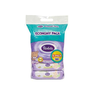 Violeta baby vlažne maramice badem 5x56 kom. (161163)