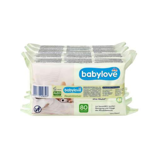 babylove vlažne maramice 4x80 kom. (171413)
