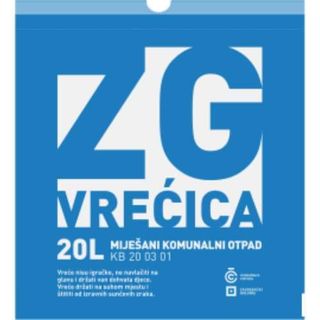 Vrećice za miješani komunalni otpad 20 l, 10 kom.