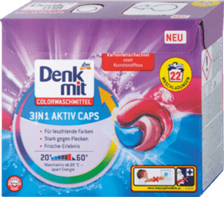 Denkmit kapsule za šareno rublje 3u1, 22pr.22k (65902)