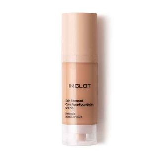 INGLOT skin focused care face foundation SPF50+ 312 tan rose
