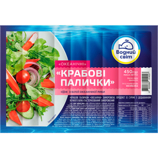 ВОДНЫЙ МИР Bastonașe de crabi 450g