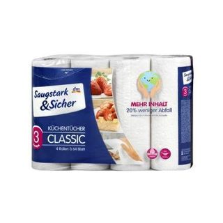 Saugstark&Sicher papirnati ručnici 3-slojni 4 x 64 listića (276577)