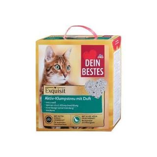 DEIN BESTES Pijesak za mačke s aktivnim ugljenom i aloe verom, 6 l