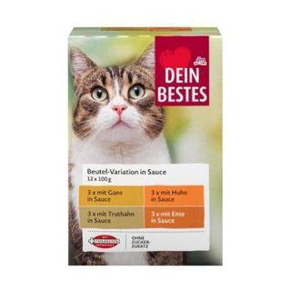 Dein Bestes mačka perad i umak 12 x 100 g (158961)