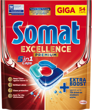 SOMAT TABLETE EXCELLENCE 5IN1 GIGA 54/1 (492478)