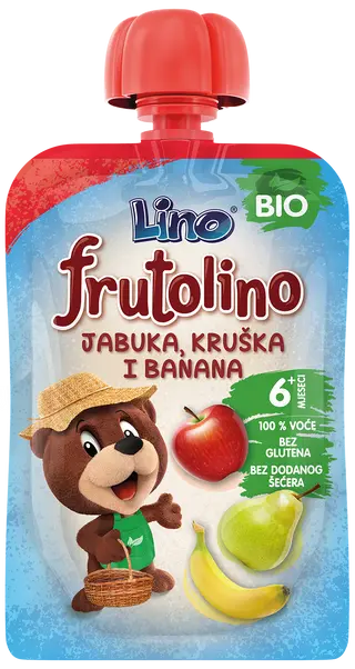 FRUTOLINO JAB.KRUŠKA I BAN.POUCH 100G (463714)