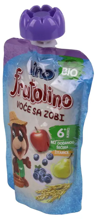 FRUTOLINO VOĆE SA ZOBI POUCH 100G (463713)