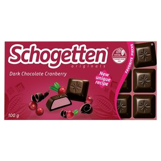 Schogetten Cioccolato Ass.100G - Dark Choccolate Cranberry