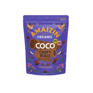 ROLICE KOKOS CRISPY ČOKOLADA GF 140g AMAIZIN