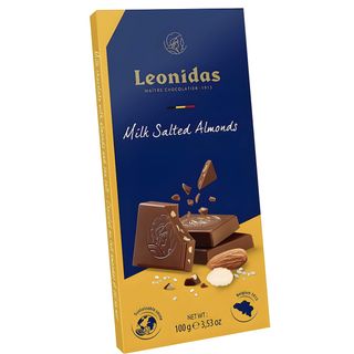 Млечен шоколад с бадеми и морска сол (100г)