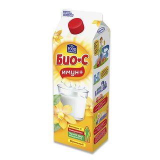 Био-С, Йогурт Пит Био-С Имун+ 1Л 3,2% Ваниль Тп, шт, ШК: 4870055004287