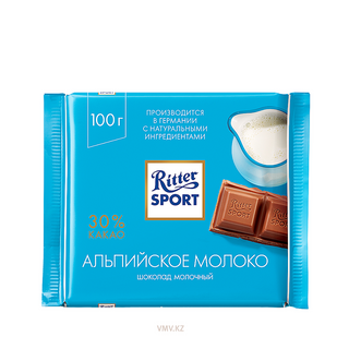 Ritter Sport Gusti Ass.100G - latte delle alpi 30%
