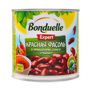 203B ФАСОЛЬ BONDUELLE КРАСНАЯ ЧИЛИ 425 Г Ж/БАН./12