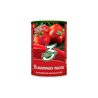Томатная Паста 3 Желания 400 Г Ж/Бан.-4870035003804