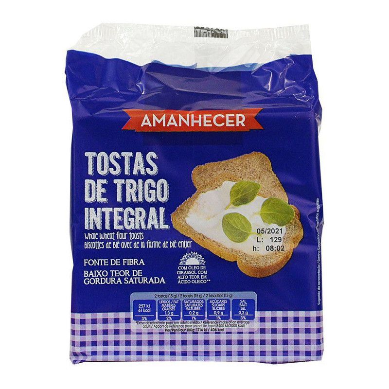 Amanhecer Tostas Integrais 225g