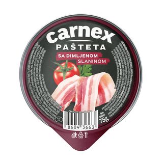 Pasteta Sa Dimljenom Slaninom 75G Carnex