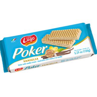 Gaufrettes avec crème à la vanille Poker 150g - GASTONE LAGO