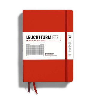 Тефтер Leuchtturm1917 - Fox Red, A5, твърди корици, на квадратчета 367253