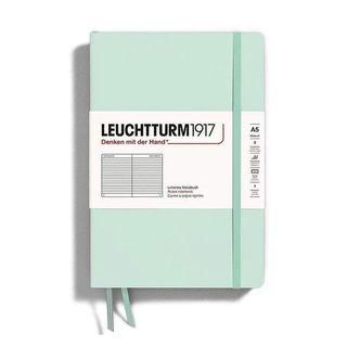 Тефтер Leuchtturm1917 - Mint Green, A5, твърди корици, на редове, 367260