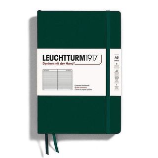 Тефтер Leuchtturm1917 - Forest Green, A5, твърди корици, на редове, 367256